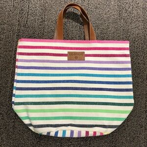 Beautiful Las Bayadas Stripe Beach Tote Bag! New.